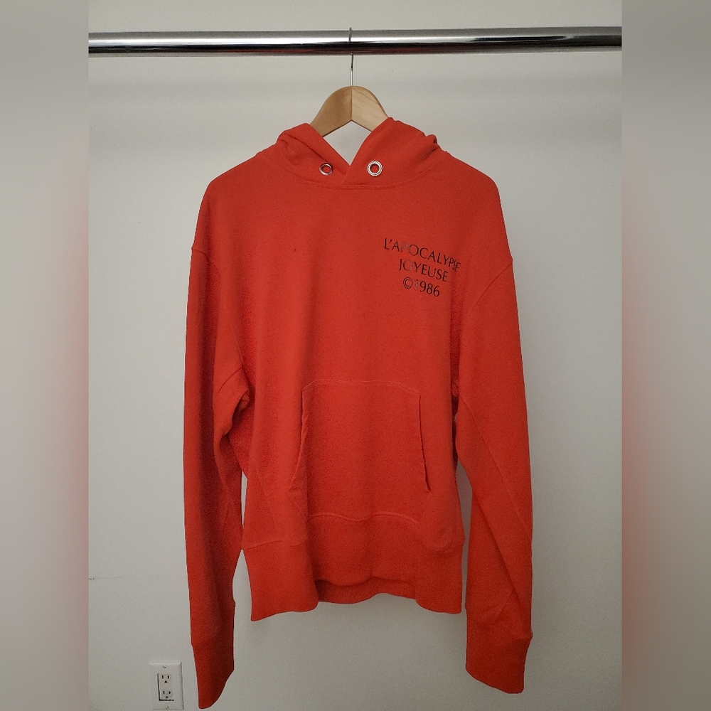 Helmut Lang L'Apocalypse Joyeuse Red Hoodie